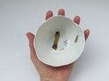Porcelánová miska so zlatým dekorom
