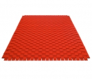 Vlnený koberec červený 140x200