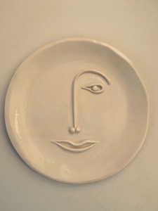 Keramický tanier Tvár 